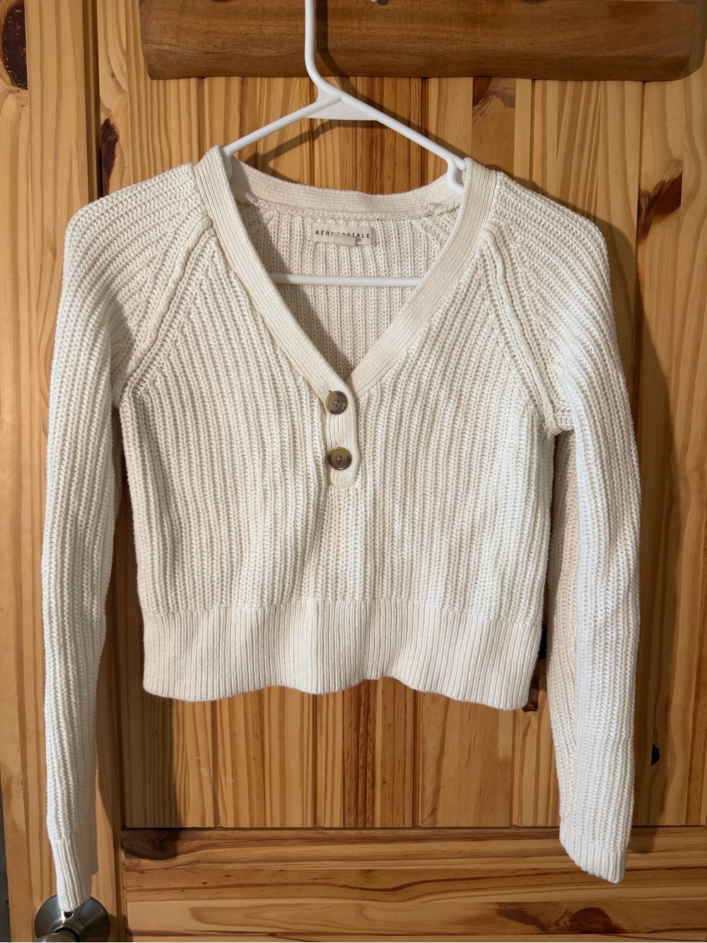 Aeropostale cream sweater